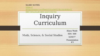 Preview of Inquiry Curriculum - Editable Power Point Presentation