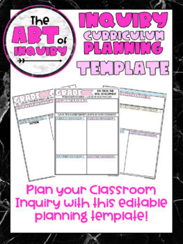 Preview of Inquiry Curriculum Planning TEMPLATE 