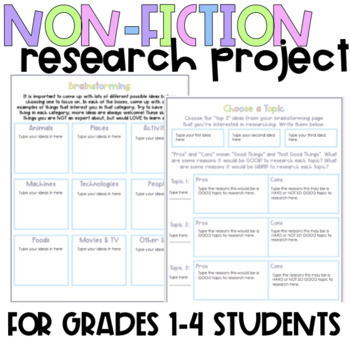 Preview of Inquiry-Driven Independent Research Project for Primary Students