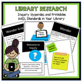 Inquiry Library Research - AASL Aligned Hyperdoc and Printables 