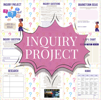 Preview of Inquiry Project - Project Based Learning - Gr. 6-8