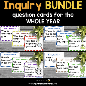 Preview of Inquiry Question Of The Day Bundle For The Whole Year - Question Cards