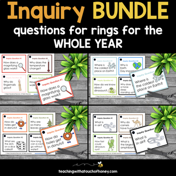 Preview of Inquiry Question Of The Day Bundle For The Whole Year - Questions On Rings