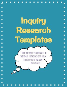 Preview of Inquiry & Research Note-Taking Organizers