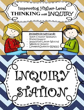 Preview of Inquiry Task Cards:  Improving Higher-Level Thinking