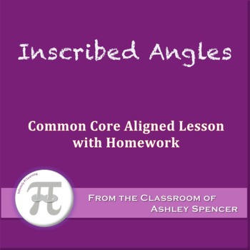 inscribed angles common core geometry homework