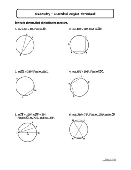 homework 4 inscribed angles