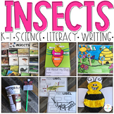Preview of Insect 20+ Sorting, Writing & ELA Printables K-1 | Insects Science Lessons