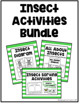 Insect Activities Bundle by The Kindergarten Creator | TPT