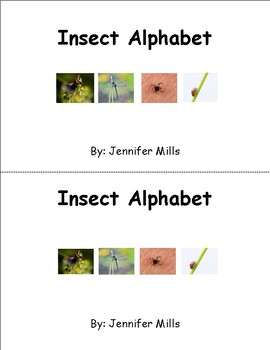 Preview of Insect student alphabet books