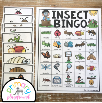 Insect Bingo by Primary Playground | TPT
