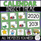 Insect Calendar Numbers and Pieces for Spring in April or May