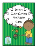 Insect Color Sort File Folder Game