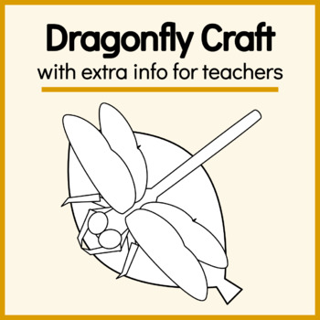 Preview of Insect Craft - Dragonfly Craft [Freebie]