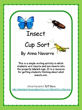 Preview of Insect Cup Sort