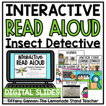 Preview of Insect Detective Compare and Contrast Digital Read Aloud Google Slides TM