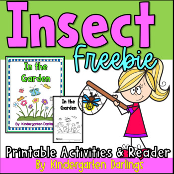 Preview of Insect Emergent Reader and Printable Literacy Activities for Spring FREEBIE