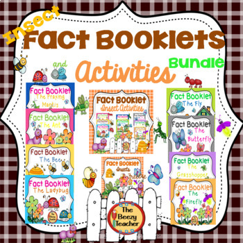 Preview of Insect Fact Booklets and Activities Bundle |How to Draw Bonus | Crafts | Writing