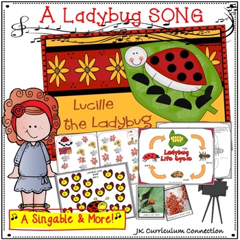 Preview of Insect Song! Lucille the Ladybug Singable