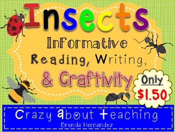 Preview of Insect: Informative Reading, Writing, & Craftivity