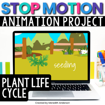 Preview of Insect Life Cycle Digital STEM Activity Stop Motion Animation Google Slides™