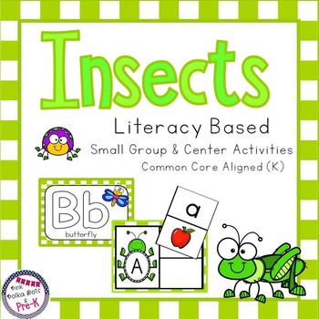 Preview of Insect Literacy Pack - Letter Recognition, Beginning Sounds and More!