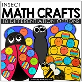 Insect Math Crafts | Ladybug & Bumble Bee Spring Math Colo