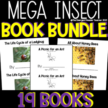 Preview of Insect Mega Book Bundle for Guided Reading