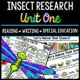 Insect Research - Special Education - Reading - Writing - 