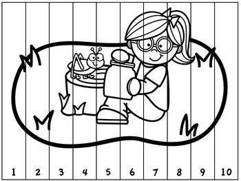 Insect Sequencing Number Puzzles by The Wildflower Kinder Garden