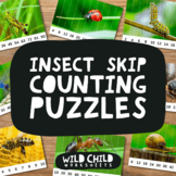 Insect Skip Counting Puzzles, Multiplication Activities, T