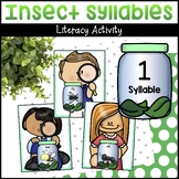 Insect Syllables Activity for Bug Theme Literacy Centers