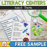 Insect and Bugs Literacy Center Activities | Kindergarten 