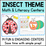 Insect Theme Math & Literacy Centers for Preschool, Pre-K 