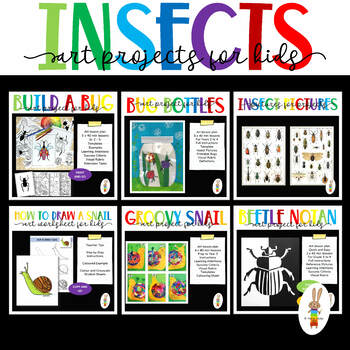 Preview of Insect Themed Art Lesson Plans