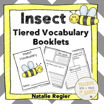 Preview of Insects Vocabulary - Differentiated Vocabulary Templates
