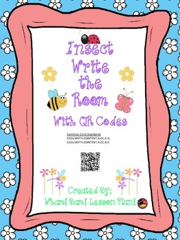 Preview of Insect Write the Room with QR Codes