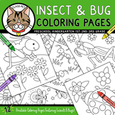 Insect and Bug Coloring Pages for Preschool | Kindergarten