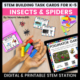 Insect and Spider STEM Task Cards, Engineer and Build with