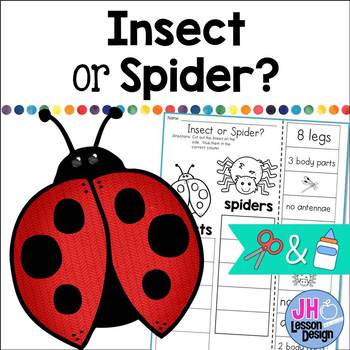 Preview of Insect or Spider? Cut and Paste Sorting Activity