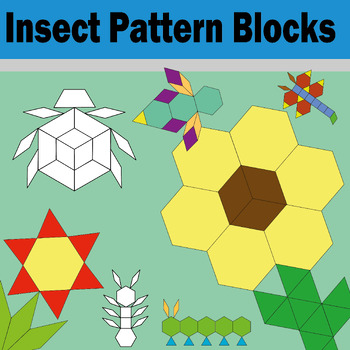 Preview of Insect pattern blocks: spring pattern block