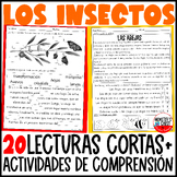 Los Insectos Spanish Fluency Passages Comprension lectora 