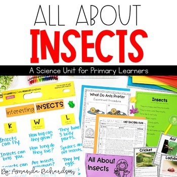 Insects Unit: Life Cycles, Research, Attributes and More by Amanda ...
