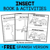 Insect Activities and Mini Book + FREE Spanish