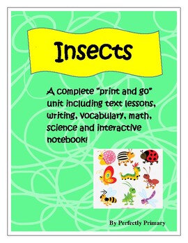 Preview of Insects- A Complete Instructional Unit with Interactive Notebook