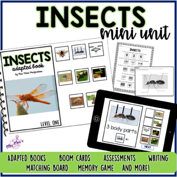 Insects Adapted Book by Mrs Moes Modifications | TpT