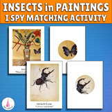 Insects Art I Spy Montessori Activity Paintings Matching Close-Up