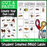 Insects Bingo | Cut and Paste Activities Bingo Template