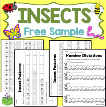 Preview of Insects Bugs Math FREE SAMPLE