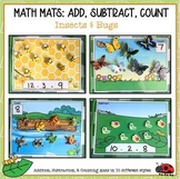 Insects & Bugs Math Mats: Add, Subtract, Count